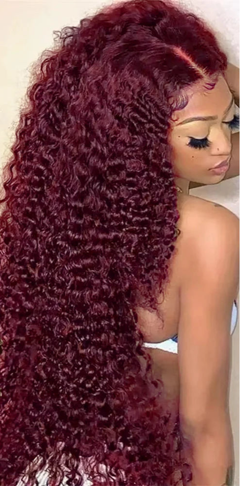 Human Hair Brazilian Water Wave HD Lace Frontal Human Hair Wig