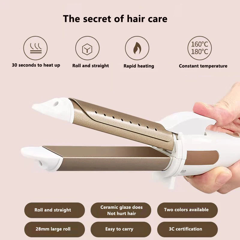 Electric Hair Curler Long Curling Tong Wand 9-38mm LCD Screen