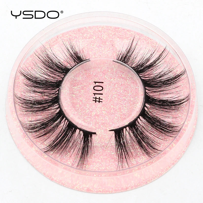 1 pair 3D Mink Lashes Cruelty free Eyelashes