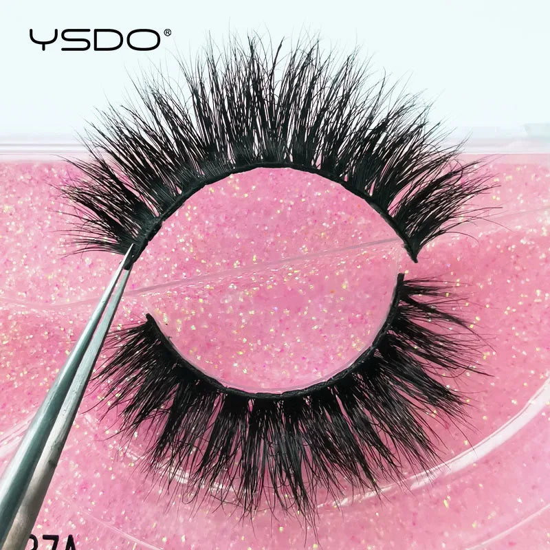 1 pair 3D Mink Lashes Cruelty free Eyelashes