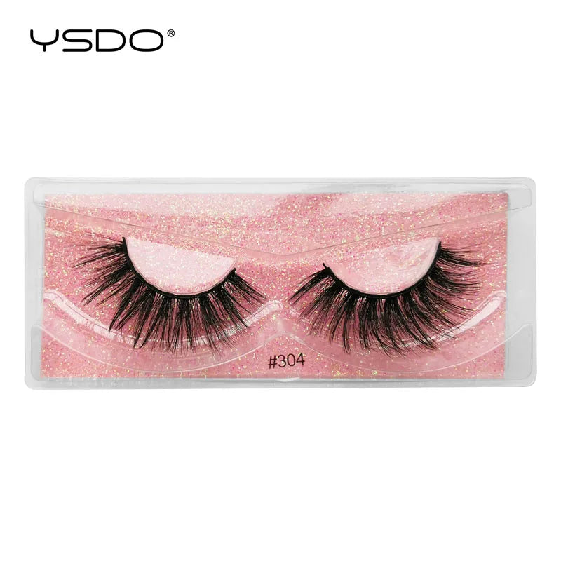 1 pair 3D Mink Lashes Cruelty free Eyelashes
