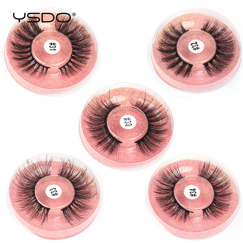 1 pair 3D Mink Lashes Cruelty free Eyelashes