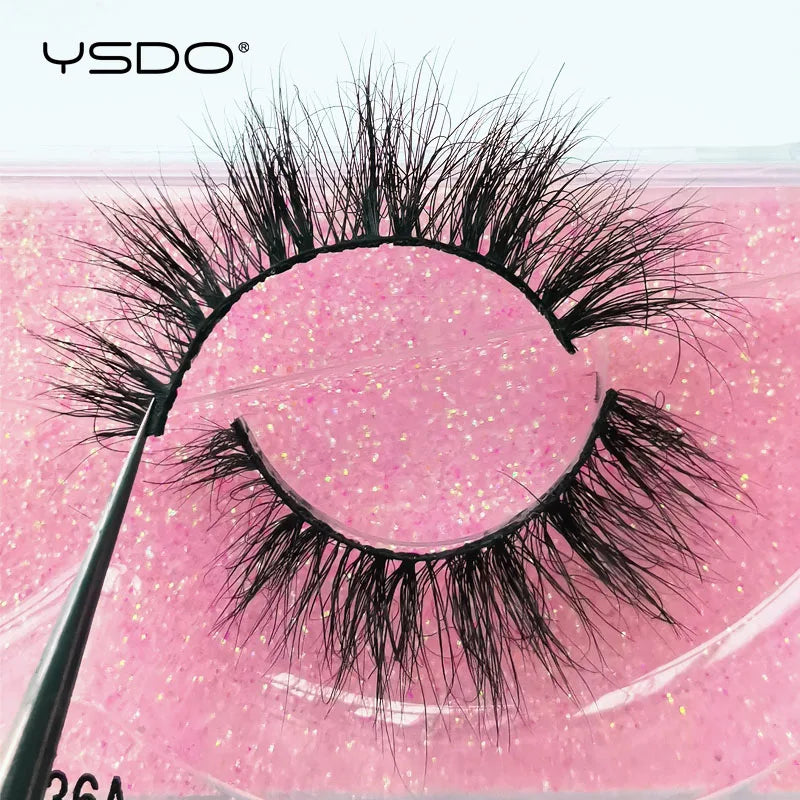 1 pair 3D Mink Lashes Cruelty free Eyelashes