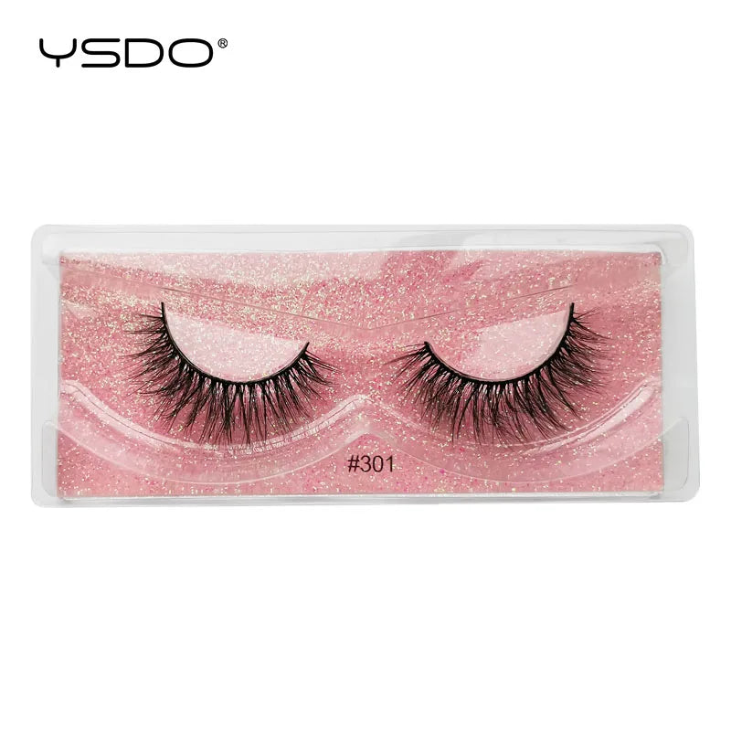 1 pair 3D Mink Lashes Cruelty free Eyelashes