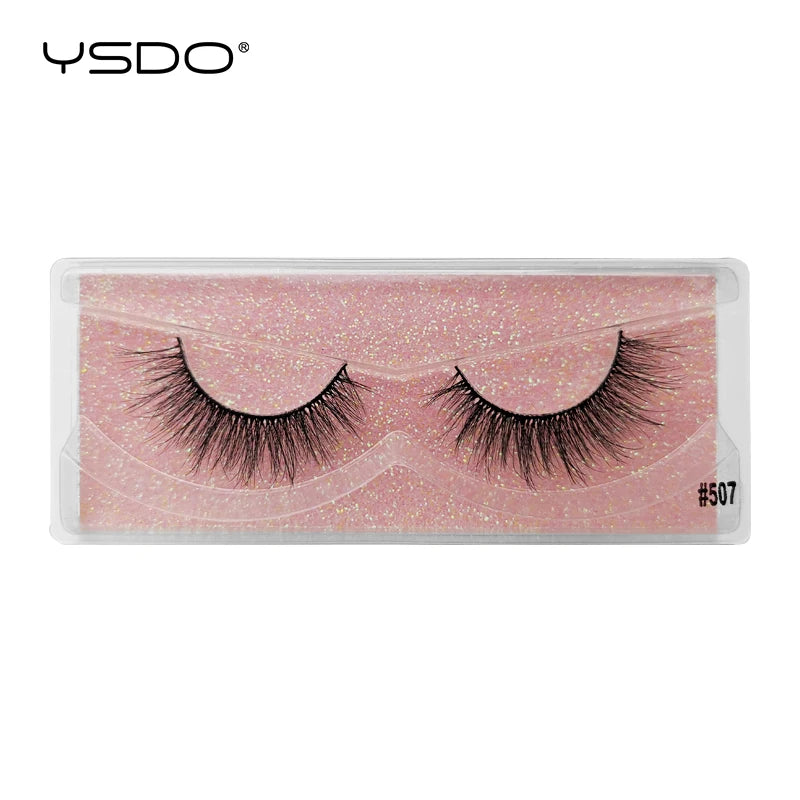 1 pair 3D Mink Lashes Cruelty free Eyelashes