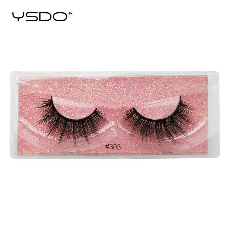 1 pair 3D Mink Lashes Cruelty free Eyelashes