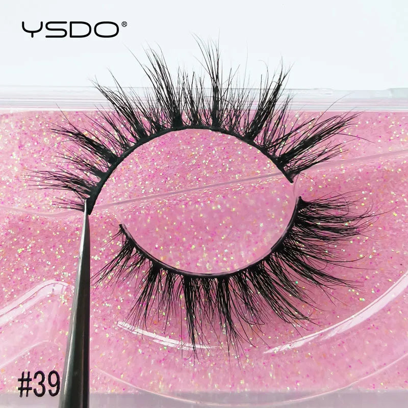1 pair 3D Mink Lashes Cruelty free Eyelashes
