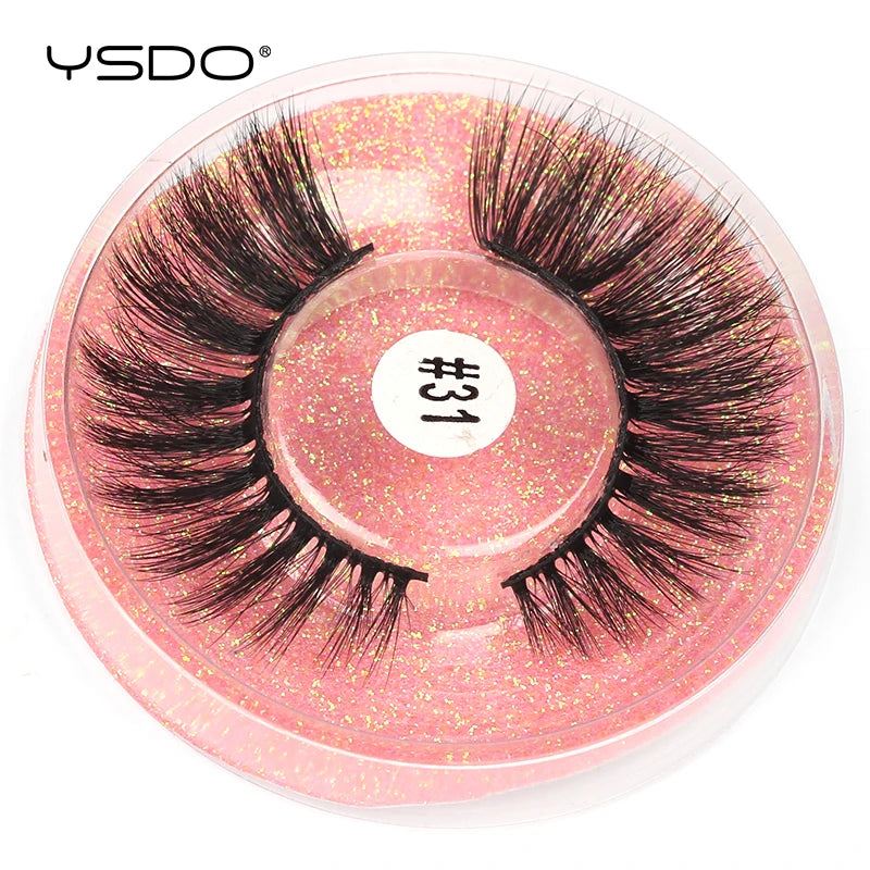 1 pair 3D Mink Lashes Cruelty free Eyelashes