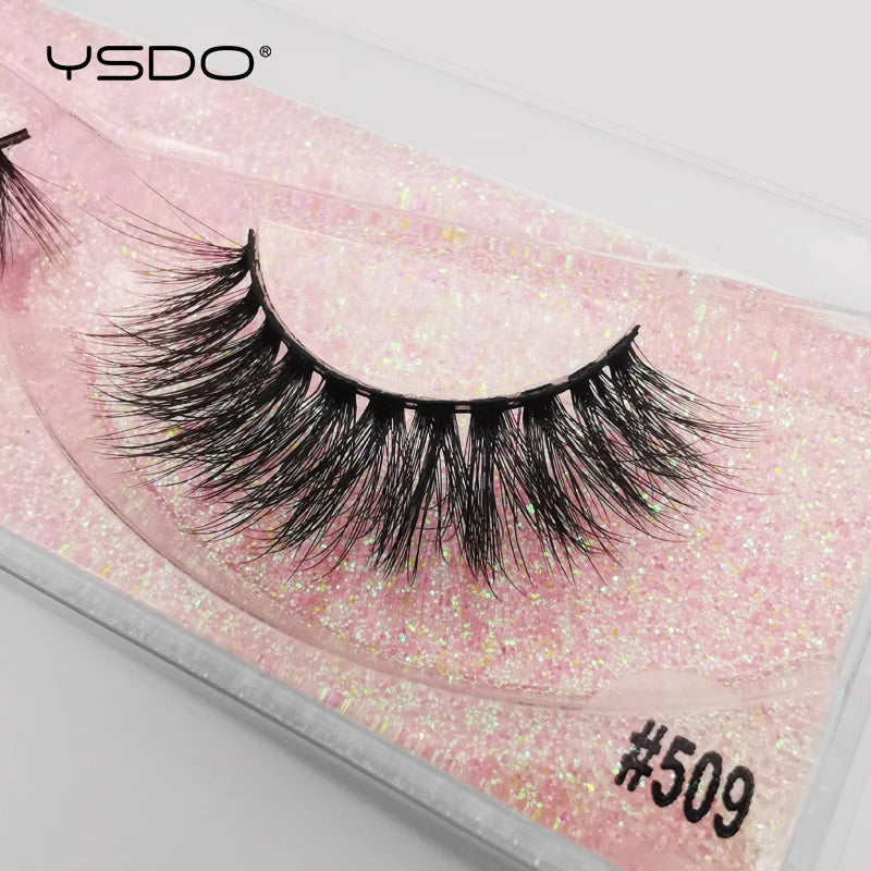 1 pair 3D Mink Lashes Cruelty free Eyelashes