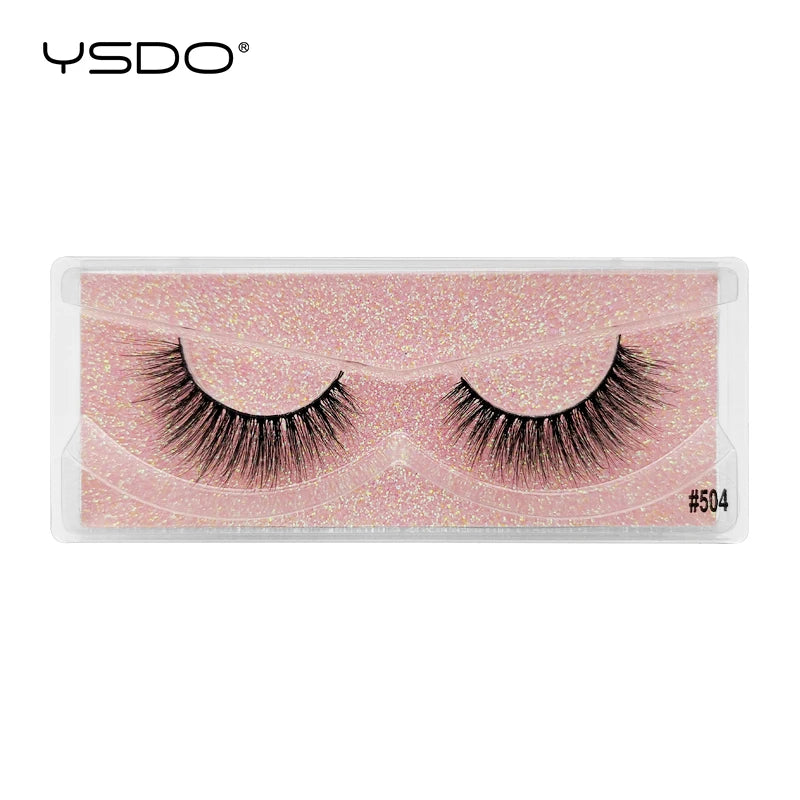 1 pair 3D Mink Lashes Cruelty free Eyelashes