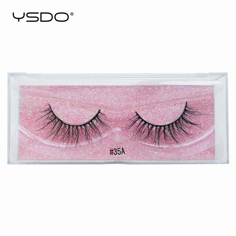 1 pair 3D Mink Lashes Cruelty free Eyelashes