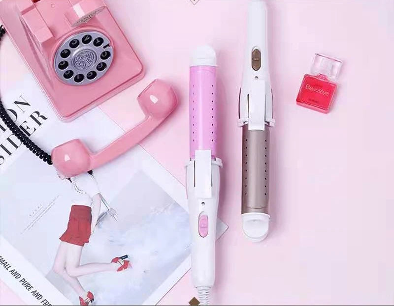Electric Hair Curler Long Curling Tong Wand 9-38mm LCD Screen