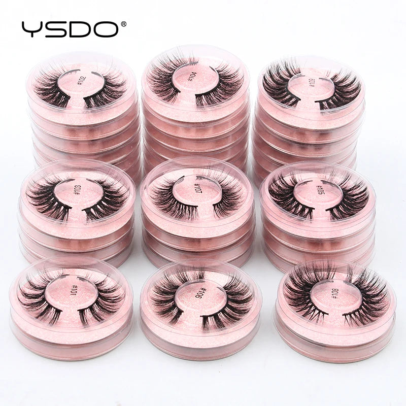 1 pair 3D Mink Lashes Cruelty free Eyelashes