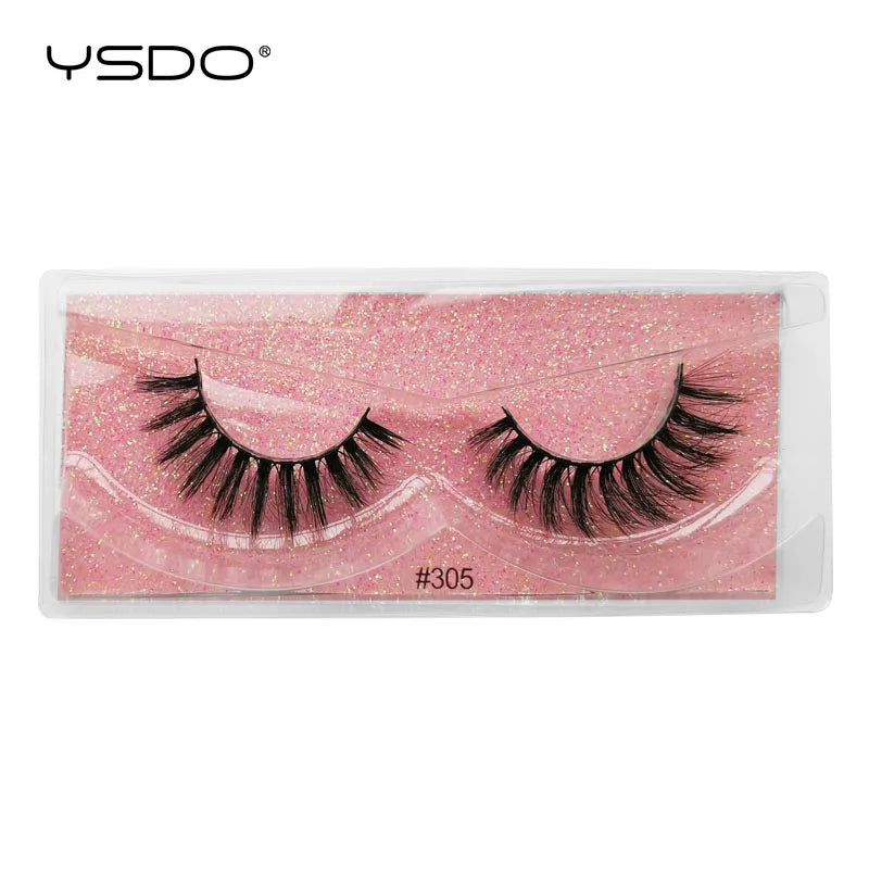 1 pair 3D Mink Lashes Cruelty free Eyelashes