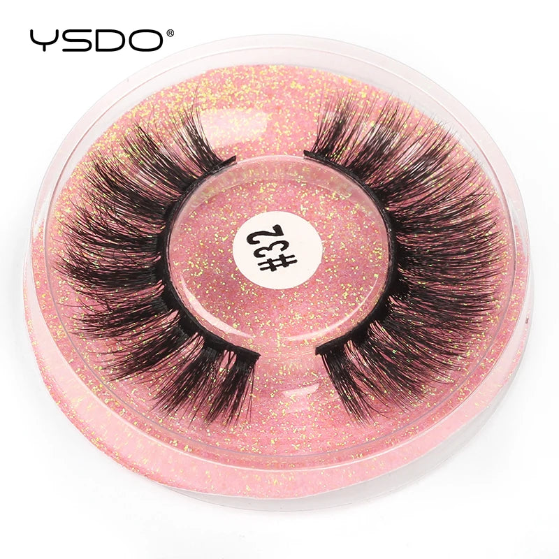 1 pair 3D Mink Lashes Cruelty free Eyelashes