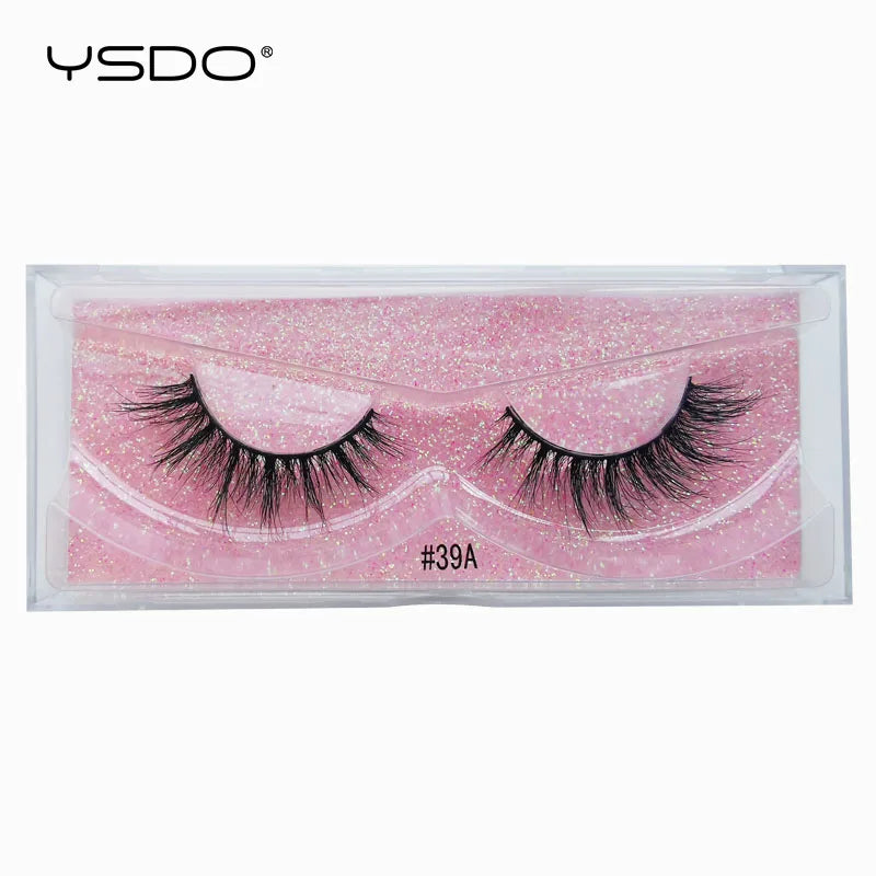 1 pair 3D Mink Lashes Cruelty free Eyelashes