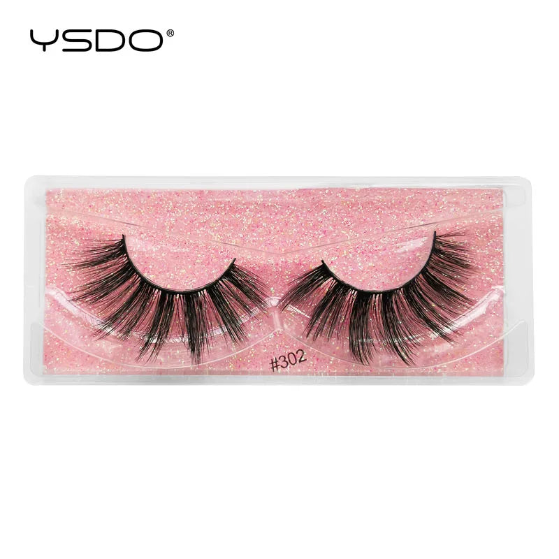 1 pair 3D Mink Lashes Cruelty free Eyelashes