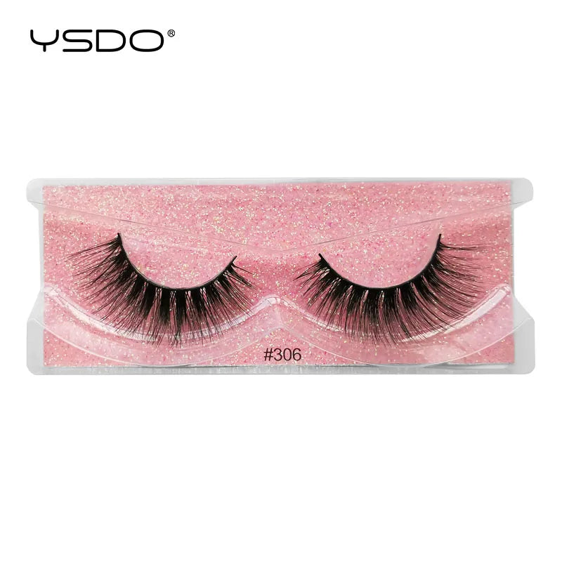 1 pair 3D Mink Lashes Cruelty free Eyelashes