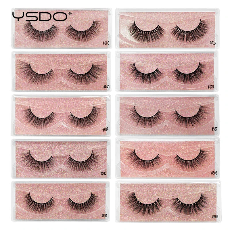 1 pair 3D Mink Lashes Cruelty free Eyelashes