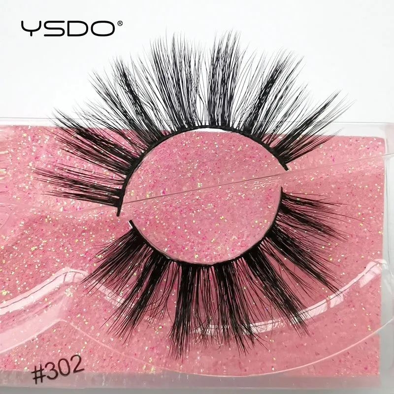 1 pair 3D Mink Lashes Cruelty free Eyelashes