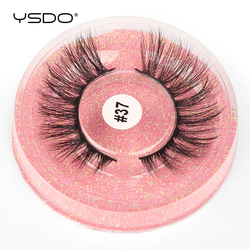 1 pair 3D Mink Lashes Cruelty free Eyelashes