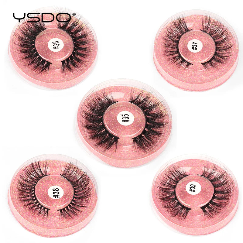 1 pair 3D Mink Lashes Cruelty free Eyelashes