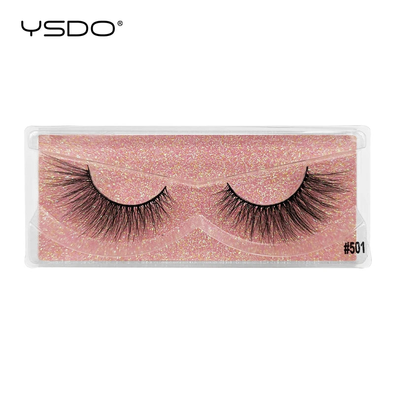 1 pair 3D Mink Lashes Cruelty free Eyelashes
