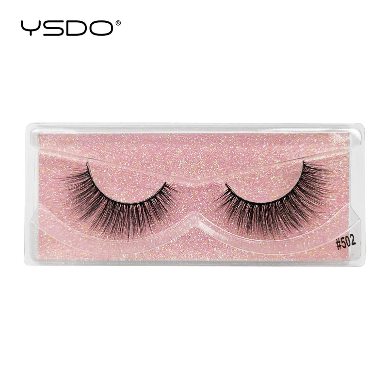1 pair 3D Mink Lashes Cruelty free Eyelashes