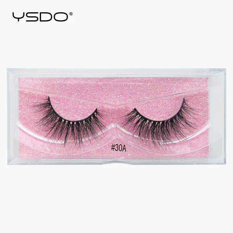 1 pair 3D Mink Lashes Cruelty free Eyelashes