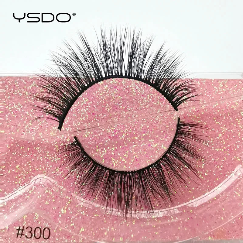 1 pair 3D Mink Lashes Cruelty free Eyelashes