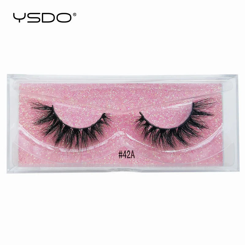 1 pair 3D Mink Lashes Cruelty free Eyelashes