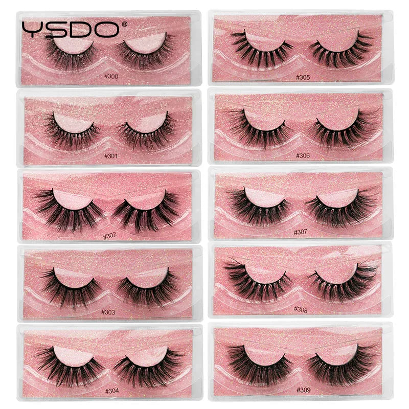 1 pair 3D Mink Lashes Cruelty free Eyelashes