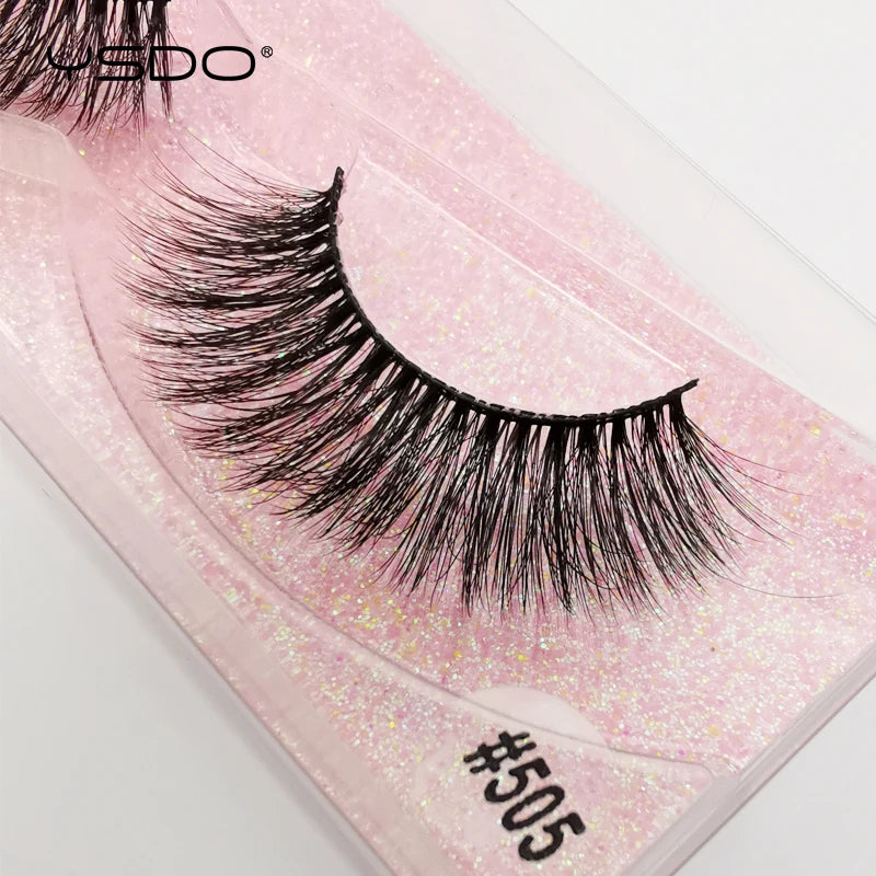 1 pair 3D Mink Lashes Cruelty free Eyelashes