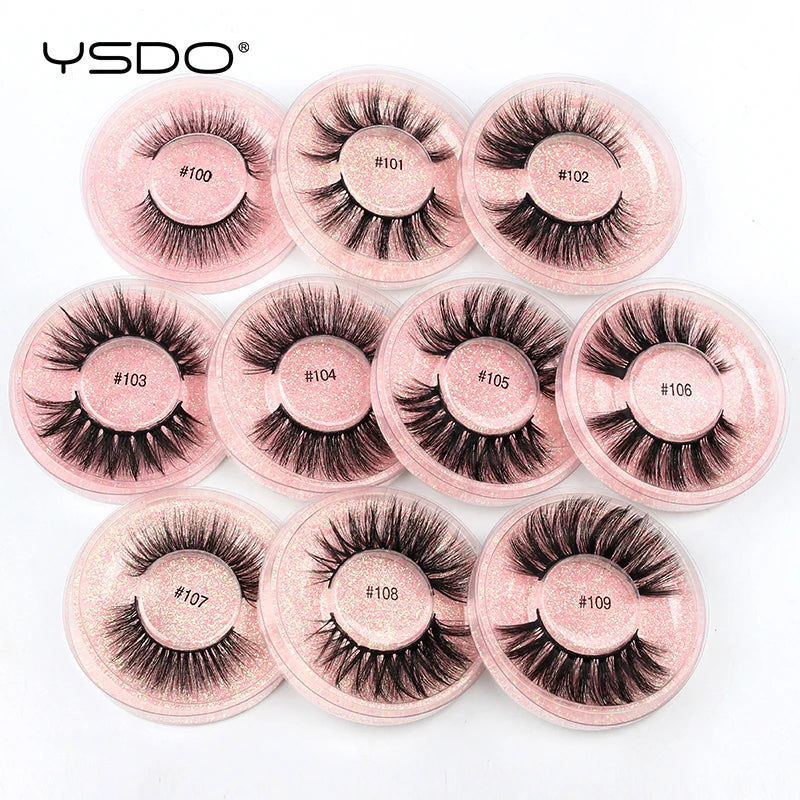 1 pair 3D Mink Lashes Cruelty free Eyelashes