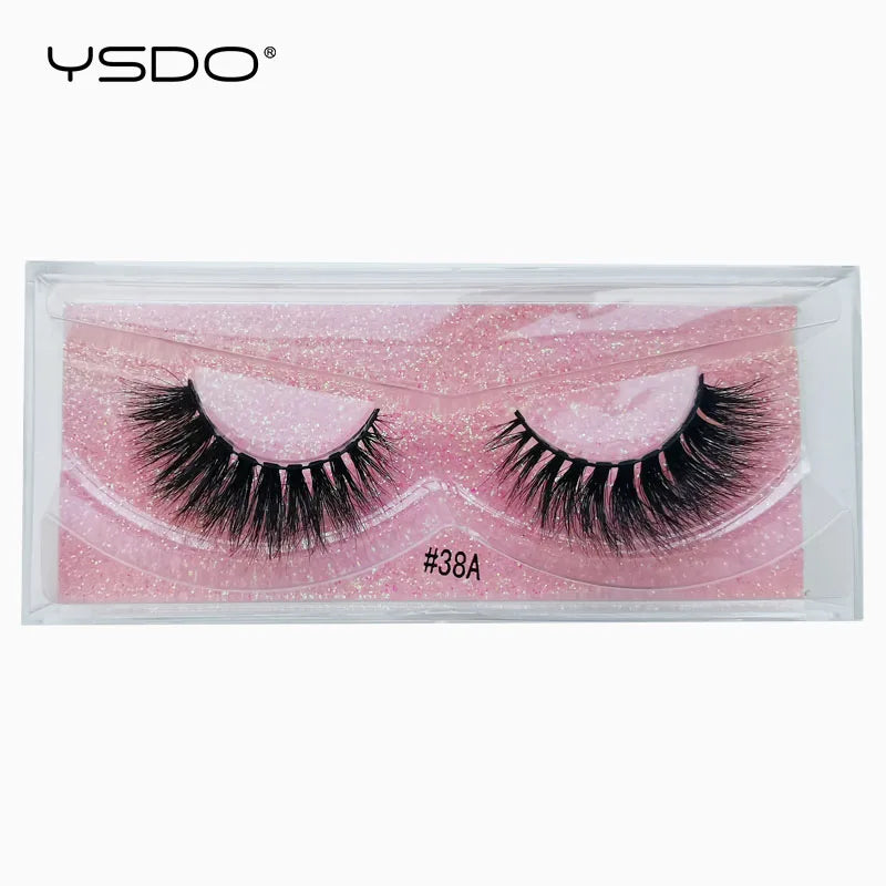 1 pair 3D Mink Lashes Cruelty free Eyelashes