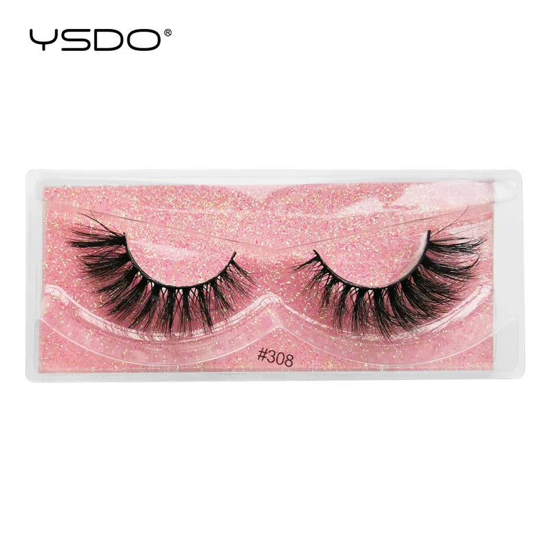 1 pair 3D Mink Lashes Cruelty free Eyelashes