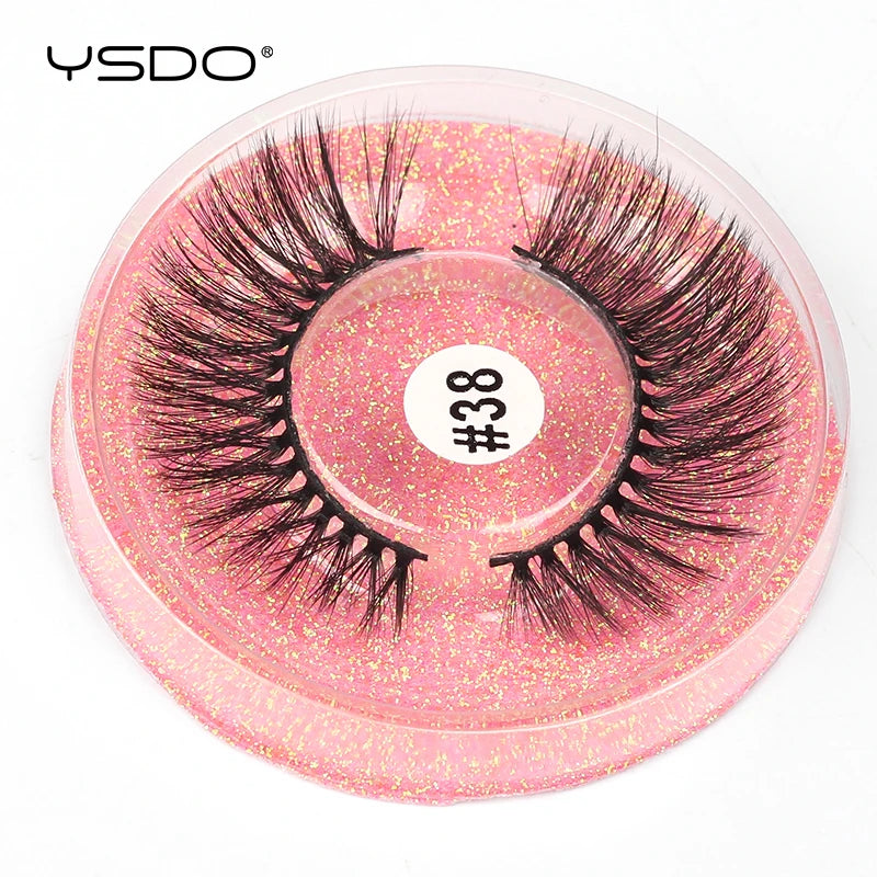 1 pair 3D Mink Lashes Cruelty free Eyelashes