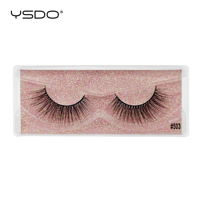 1 pair 3D Mink Lashes Cruelty free Eyelashes