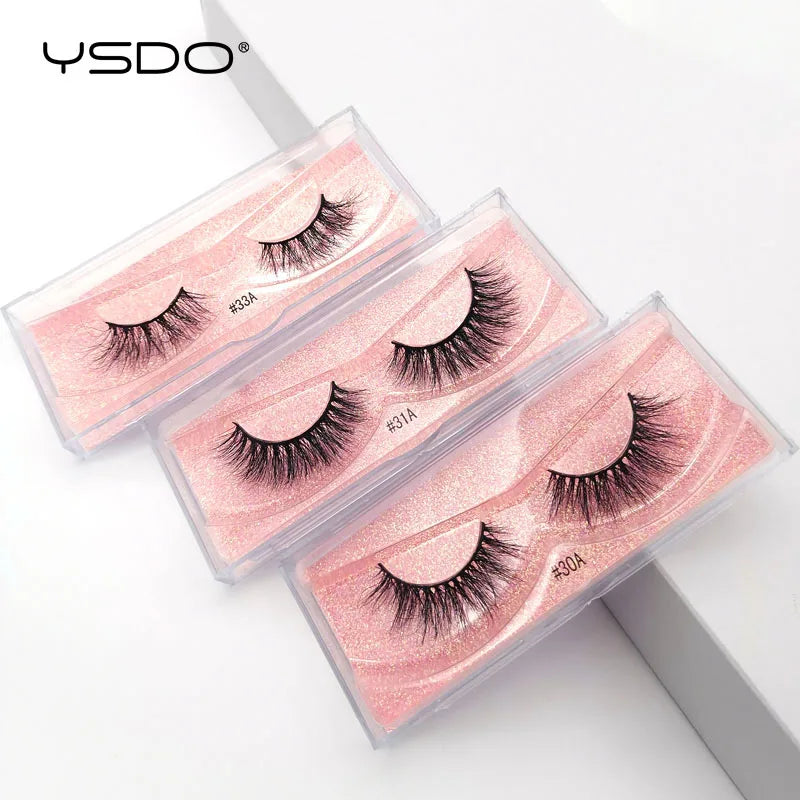 1 pair 3D Mink Lashes Cruelty free Eyelashes