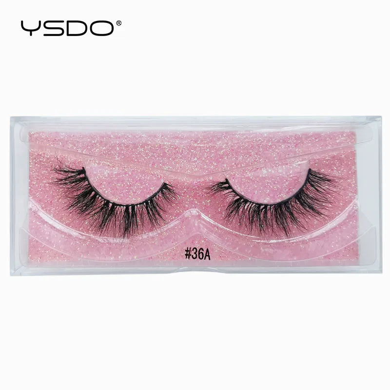 1 pair 3D Mink Lashes Cruelty free Eyelashes