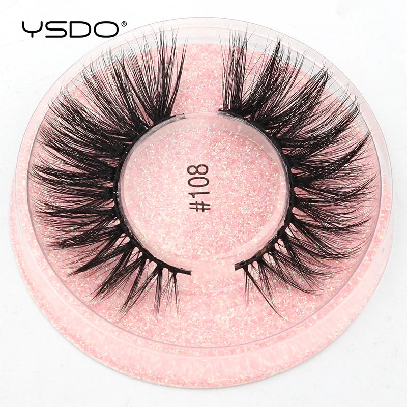 1 pair 3D Mink Lashes Cruelty free Eyelashes