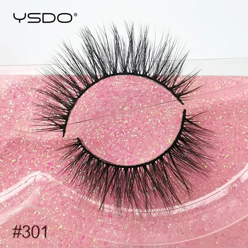 1 pair 3D Mink Lashes Cruelty free Eyelashes