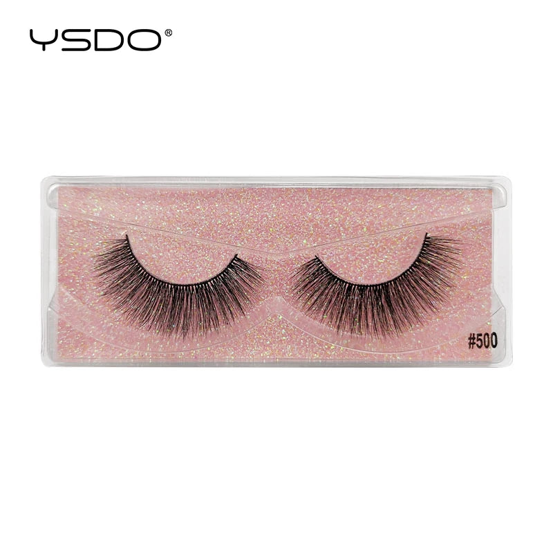 1 pair 3D Mink Lashes Cruelty free Eyelashes
