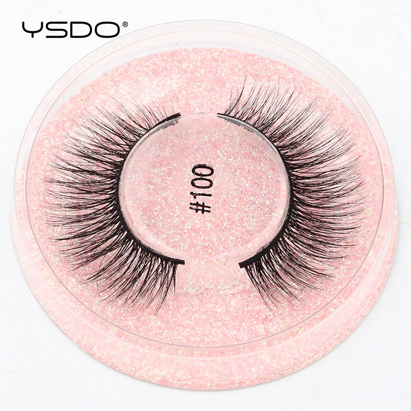 1 pair 3D Mink Lashes Cruelty free Eyelashes