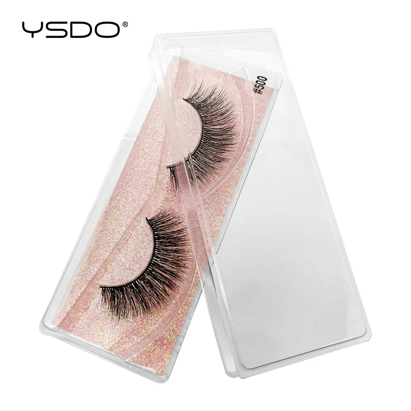 1 pair 3D Mink Lashes Cruelty free Eyelashes