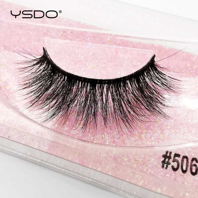 1 pair 3D Mink Lashes Cruelty free Eyelashes