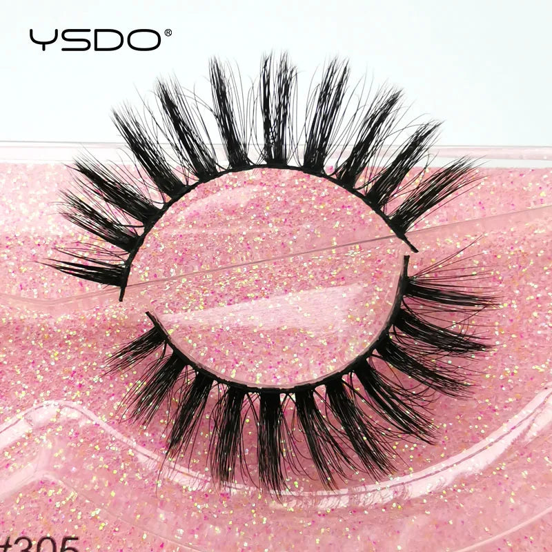 1 pair 3D Mink Lashes Cruelty free Eyelashes