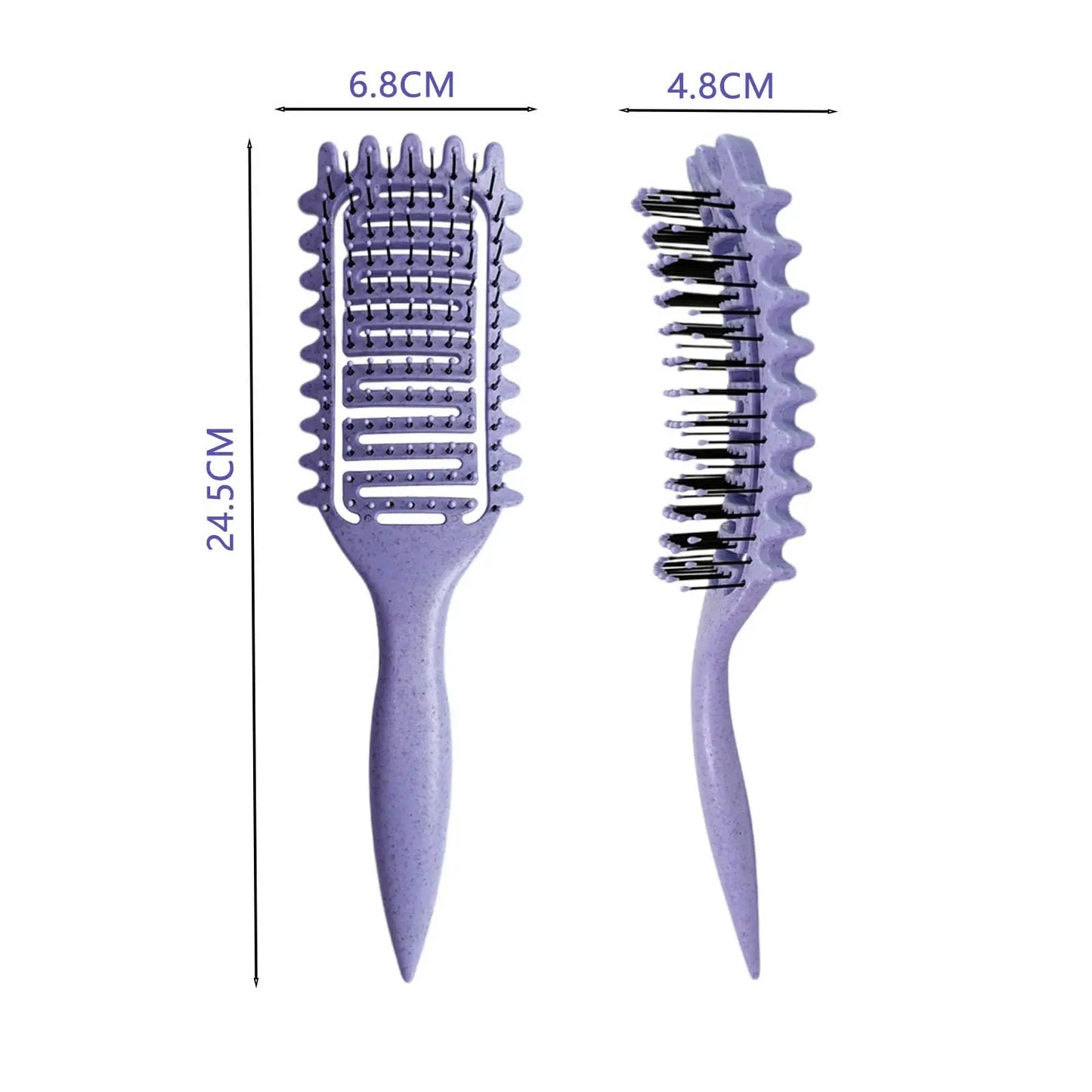 Curly Hair Brush Hollow out Curl Define Styling Brush Detangling Brush Multi-purpose Home Styling Tools