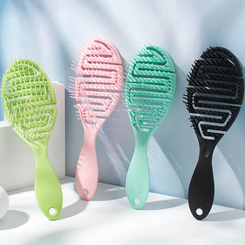 Anti Detangling Hairbrush Wet Dry Dual Purpose Comb