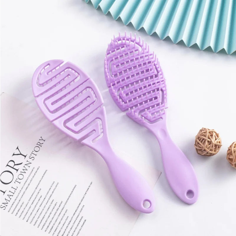 Anti Detangling Hairbrush Wet Dry Dual Purpose Comb
